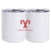 10 oz. White Stainless Steel Short Tumbler Thumbnail