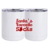10 oz. White Stainless Steel Short Tumbler Thumbnail