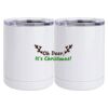 10 oz. White Stainless Steel Short Tumbler Thumbnail