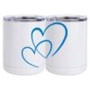 10 oz. White Stainless Steel Short Tumbler Thumbnail