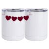 10 oz. White Stainless Steel Short Tumbler Thumbnail