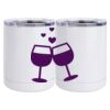 10 oz. White Stainless Steel Short Tumbler Thumbnail