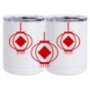 10 oz. White Stainless Steel Short Tumbler Thumbnail