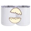 10 oz. White Stainless Steel Short Tumbler Thumbnail