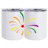 10 oz. White Stainless Steel Short Tumbler Thumbnail