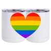 10 oz. White Stainless Steel Short Tumbler Thumbnail