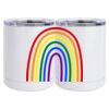 10 oz. White Stainless Steel Short Tumbler Thumbnail