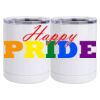 10 oz. White Stainless Steel Short Tumbler Thumbnail