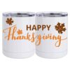 10 oz. White Stainless Steel Short Tumbler Thumbnail