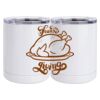 10 oz. White Stainless Steel Short Tumbler Thumbnail