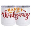 10 oz. White Stainless Steel Short Tumbler Thumbnail
