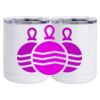10 oz. White Stainless Steel Short Tumbler Thumbnail