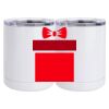 10 oz. White Stainless Steel Short Tumbler Thumbnail