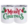 10 oz. White Stainless Steel Short Tumbler Thumbnail