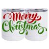 10 oz. White Stainless Steel Short Tumbler Thumbnail