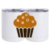 10 oz. White Stainless Steel Short Tumbler Thumbnail