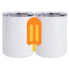 10 oz. White Stainless Steel Short Tumbler Thumbnail