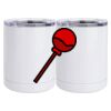 10 oz. White Stainless Steel Short Tumbler Thumbnail