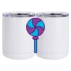 10 oz. White Stainless Steel Short Tumbler Thumbnail