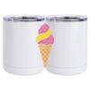 10 oz. White Stainless Steel Short Tumbler Thumbnail