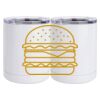 10 oz. White Stainless Steel Short Tumbler Thumbnail
