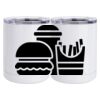 10 oz. White Stainless Steel Short Tumbler Thumbnail