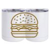 10 oz. White Stainless Steel Short Tumbler Thumbnail