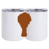 10 oz. White Stainless Steel Short Tumbler Thumbnail