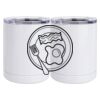 10 oz. White Stainless Steel Short Tumbler Thumbnail
