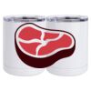 10 oz. White Stainless Steel Short Tumbler Thumbnail