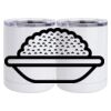 10 oz. White Stainless Steel Short Tumbler Thumbnail