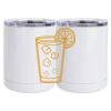 10 oz. White Stainless Steel Short Tumbler Thumbnail