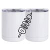 10 oz. White Stainless Steel Short Tumbler Thumbnail