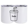 10 oz. White Stainless Steel Short Tumbler Thumbnail