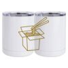 10 oz. White Stainless Steel Short Tumbler Thumbnail