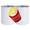 10 oz. White Stainless Steel Short Tumbler Thumbnail