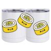 10 oz. White Stainless Steel Short Tumbler Thumbnail