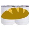 10 oz. White Stainless Steel Short Tumbler Thumbnail
