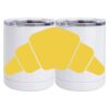 10 oz. White Stainless Steel Short Tumbler Thumbnail