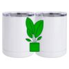 10 oz. White Stainless Steel Short Tumbler Thumbnail