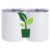 10 oz. White Stainless Steel Short Tumbler Thumbnail