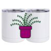 10 oz. White Stainless Steel Short Tumbler Thumbnail