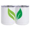 10 oz. White Stainless Steel Short Tumbler Thumbnail