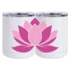 10 oz. White Stainless Steel Short Tumbler Thumbnail
