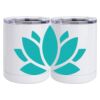 10 oz. White Stainless Steel Short Tumbler Thumbnail