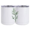 10 oz. White Stainless Steel Short Tumbler Thumbnail