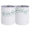 10 oz. White Stainless Steel Short Tumbler Thumbnail