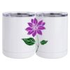 10 oz. White Stainless Steel Short Tumbler Thumbnail