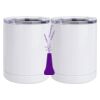 10 oz. White Stainless Steel Short Tumbler Thumbnail