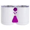 10 oz. White Stainless Steel Short Tumbler Thumbnail